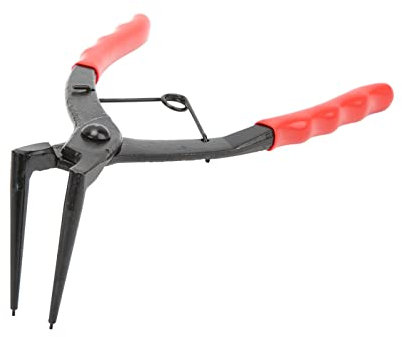 Long Nose Pliers,Needles Nose Plier,90-Degree Bent Long Nose Pliers Performance Tool 90° Bent Long Nose Plier Stainless Steel Cylinder Snap Ring Plier Universal for Car Truck Motorcycle
