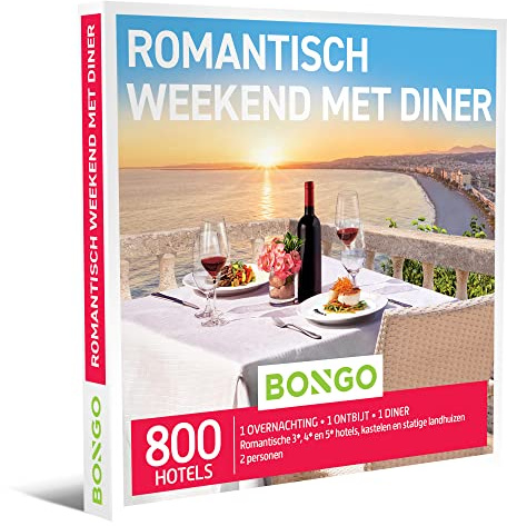 Bongo Romantisch Weekend met Diner Cadeaubonnen Unisex-Adult, Veelkleurig, Eén maat