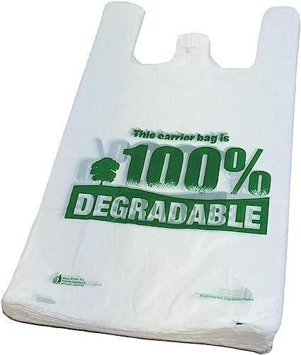 Générique 320 BIO Sac de course a bretelle TRANSPARENT (28X14X48) 30 micros sac plastique réutilisable en 30µ conformes au décret 2016-379 du 30 Mars 2016 pochon imprimé