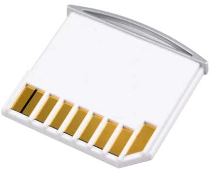 NFHK Micro SD TF vers SD Card Kit Mini adaptateur pour stockage supplémentaire MacBook Air/Pro/Retina Blanc