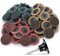 Linkstyle 90pcs 2 inch Quick Change Sanding Discs, Nylon Surface Conditioning Discs, 1/4 Roll Lock Holder Die Grinder Sanding Disc for Surface Strip Grind Polish Rust Removal, Fine Medium Coarse