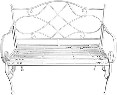 CAFIEDR Outdoor-Gartenbank, Gartenbank, Outdoor-Park, Garten, Terrasse, Bank, Veranda-Möbel, Klappbank, robust und langlebig für Veranda, Rasen, Hof