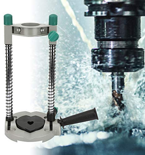 Angle Adjustable Drill Holder Guide Stand, 45 Degree Adjustable Angle, Lightweight Alloy Base, Horizontal, Vertical or Angular Positioning for Power Drill