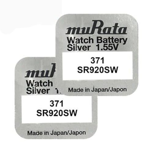2x muRata Sr920sw 371 44mah 1,55v Silver Oxide Uhrenbatterie für Damen und Herren Uhren