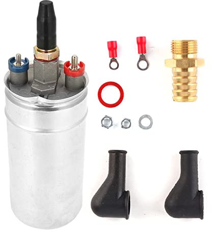 Brilluxa Universal 300LPH Externe Inline-Kraftstoffpumpe Elektrische Kraftstoffpumpe mit hohem Durchfluss und Montagehalterungsklemme Elektrische Pumpeneinspritzsysteme