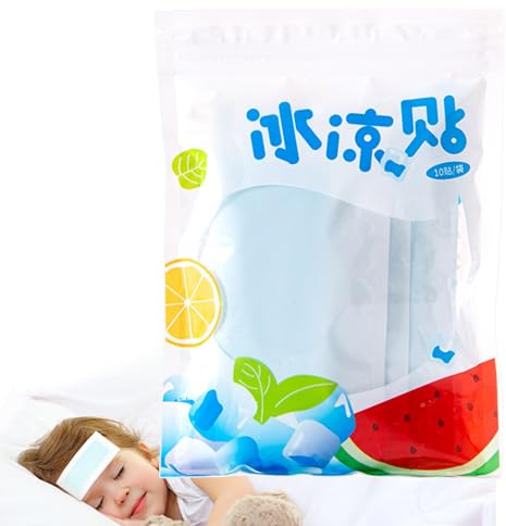 Fravsiu Parches frescos, parches de enfriamiento para - Pegatinas de prevención de golpes de calor,Conjunto de parches frescos y duraderos en relieve de 10 años