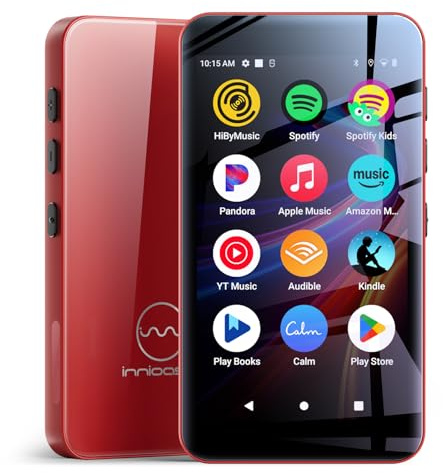 innioasis G5 MP3 Musikplayer mit Bluetooth und WiFi, MP3 Player 160GB mit Pandora, Play Store, Elternmanager App, 4 Zoll HD Full Touchscreen MP4 Music Player Blau