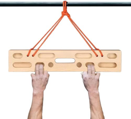 Entrenador De Tabla De Escalada – Opciones De Mango Ajustables, Material De Construcción Robusto, Instalación Fácil, Ejercicio De Fuerza De Manos | Para Escaladores Principiantes En Gimnasio En D