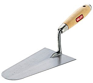 VALEX - CAZZUOLA PUNTA TONDA 160x95 MM LAMA ACCIAIO TEMPRATO MANICO LEGNO
