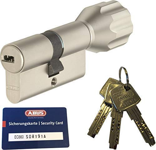 ABUS EC660 ECK660 Profil-Knaufzylinder Länge (a/b) Z30/K35mm (c=65mm) mit 3 Schlüssel, mit Sicherungskarte