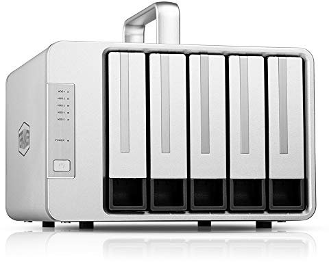 TerraMaster D5 Thunderbolt3 y USB3.1 Tipo C 5 Bay Carcasa Externa para Disco Duro Compatible con Raid 5 Disco Duro de Almacenamiento (sin Disco)