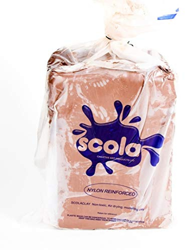 Scolaquip ADC12.5kg/40 Terracotta Air Hardening Clay, 12.5kg