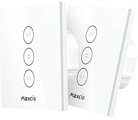 Maxcio Smart Rollden - Interruttore per tapparelle, compatibile con Alexa e Google Home, neutro e WiFi 2,4 G