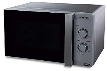 MICRONDAS INFINITON MW-2511C CON GRILL (25L, INOX, Potencia 900W, GRILL 1000W, Capacidad 25L, Plato 27 cm, Descongelador)