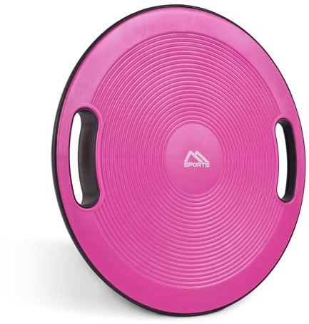 Balance Board Premium 40 cm Durchmesser inkl. Übungsposter und Work Out App GRATIS - Therapiekreisel Physiotherapie Wackelbrett (Purpur)