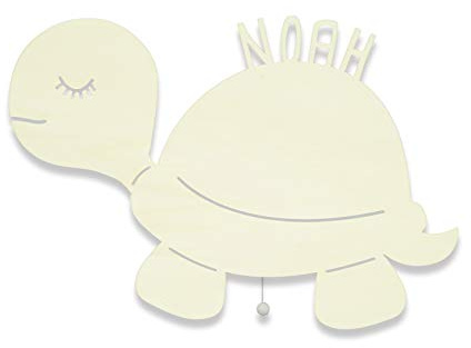 Nachtlicht Baby/Kind Schlummerlicht Nachtlampe mit Namen Simon die Schildkröte Stilllicht Personalisiert Kinder-licht kinderzimmer-lampe Nachtleuchte für Mädchen Jungen Nachtlicht LED-Lampe