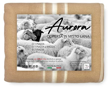 Tex family Coperta in Misto Lana Aurora Invernale - 1 Piazza E Mezza