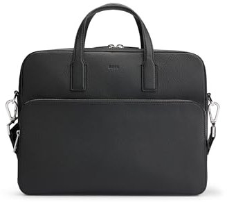 BOSS Herren Crosstown_s Doc Case Aktentasche, Black1, Einheitsgröße EU