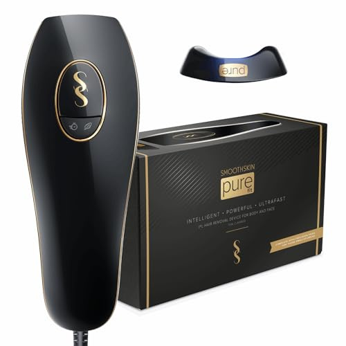 SmoothSkin Pure Fit IPL Laser Hair Removal Device, for Body & Face, Long-Lasting, Alternative to Salon, Epilator & Bikini Shaver, with Precision Head for Small Areas