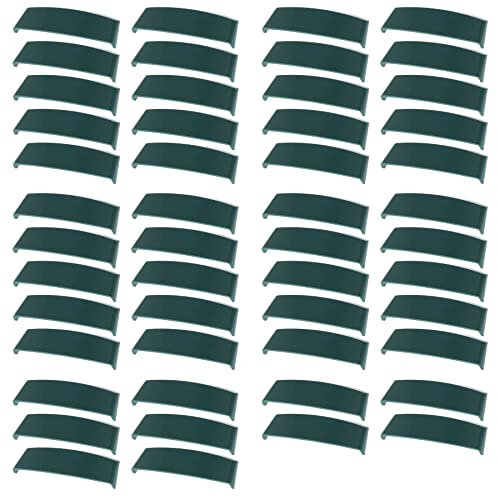 ToniTec Wasserschlitzkappen Lüftungsschlitz Abdeckung Fensterzubehör 45 mm für Fenster Moosgrün RAL6005 50 Stück