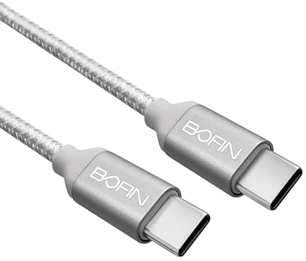 BOFIN USB C auf USB C Ladekabel Schnellladegerät Typ C Power Datenkabel kompatibel mit MacBook iPad Air Pro 2021 Galaxy S22 S21 Ultra S20 FE S10 A12 Mi 11 Note 20 Pixel 6 5 4a Note 20