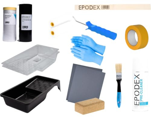 EPODEX® Zubehör-Set für 1K Fliesenlack/Fliesenfarbe (15-teilig)