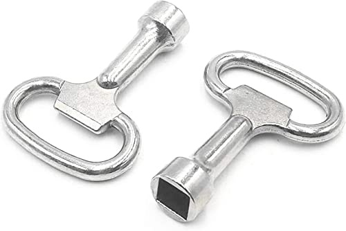 Vierkant-Steckschlüssel, Metall, für 8 mm-Paneelschloss, 2 Stück