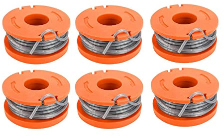 mzoLife Strimmer Spool Compatible with Mac Allister MGTP18Li Trimmer Line, 10ft 1.65 mm Autofeed Strimmers Replacement Spools (6PCS)