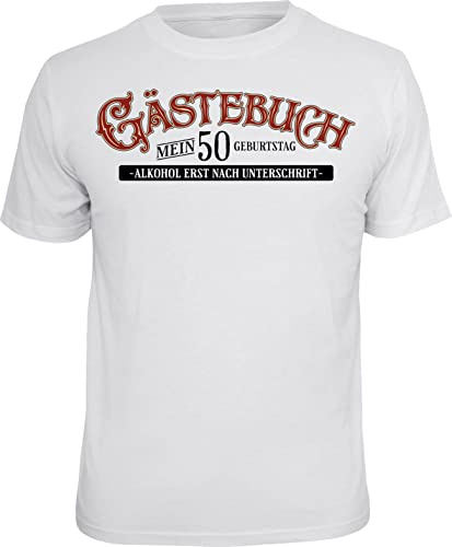 T-Shirt Gästebuch als Geschenk oder Deko zum 50.Geburtstag