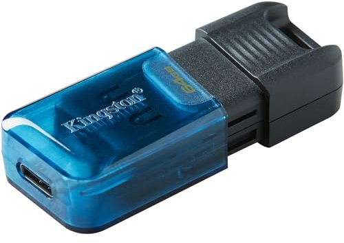 Kingston DataTraveler 80 M Clé USB Type -C 3.2 Gen 1 - 200MB/s 64GB - DT80M/64GB