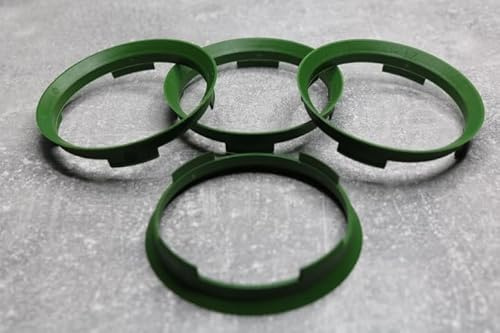 Zentrierringe Distanzringe 70,4 mm x 67,1 mm grün für Alufelgen