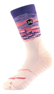 PICSIL Chaussettes de sport, idéales pour la course à pied, fitness, paddle, cyclisme, basket-ball, crosstraining, sport (FR/ES, Numérique, 42, 48, Taille normale, Taille normale, Purple)