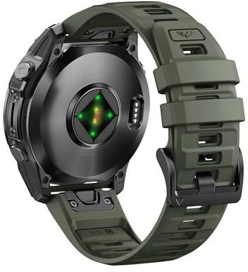 ANBEST Strap for Fenix 6/7/8 47mm/5, 22mm Quick-fit Silicone Strap for Forerunner 945/935/955/Epix Gen 2/Pro 47mm