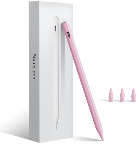 Pencil for iPad 2026-2018, Fast Charge, Palm Rejection, Tilt Sensitivity Stylus Pen for Apple iPad 10th/11th A16/9th-6th Generation, Air M2 M3 M4 13/11/5-3rd, Pro M4 M5 13/11/12.9, Mini 7th-5th