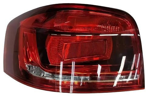 Gruppo ottico realizzato per Audi A3 3 Porte dal 2008 al 2012 posteriore Sinistro Fondo scuro Luce rossa 8P3945095B