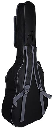 JOINPAYA Akustikgitarrentasche aus Nylon mit Doppelten Gurten und Dicker Polsterung Robuster Gitarrenrucksack für 41 Zoll Gitarren mit Schutz