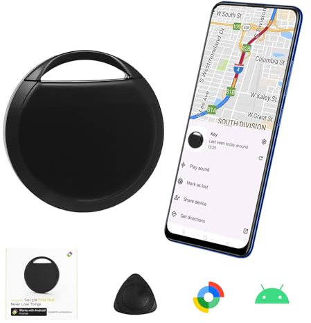 KozyOne Android Air Tracker - Smart Tracker Tag per animali domestici, chiavi e bagagli con monitoraggio globale in tempo reale tramite l'app Find Hub di Google, 1 confezione