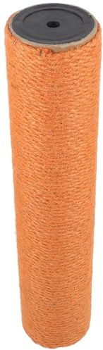 TOGEVAL Ersatz Katzenkratzbaum Holz Mit Hanfseil 40cm Kratzstamm Für Indoor Katzenmöbel Kratzschutz