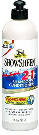 Absorbine ShowSheen 2-in-1 Shampoo & Conditioner, Sulfate and Paraben-Free, 20oz