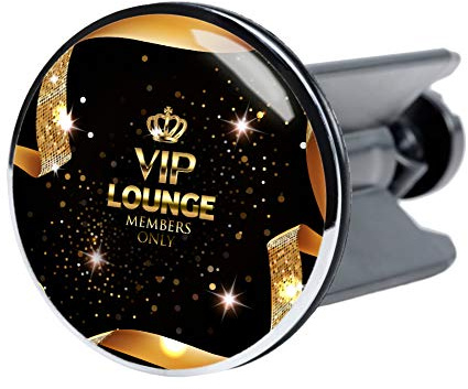 Sanilo Waschbeckenstöpsel VIP Lounge, schöner Stöpsel für das Waschbecken, universal mit Motiv