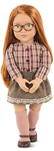 Our Generation April Doll, children play toy18-Inch School Doll for Girls Featuring Beautiful with Long Red Hair and 6-Piece Clothing Set – Perfect for Creative Play and Imaginative Adventures