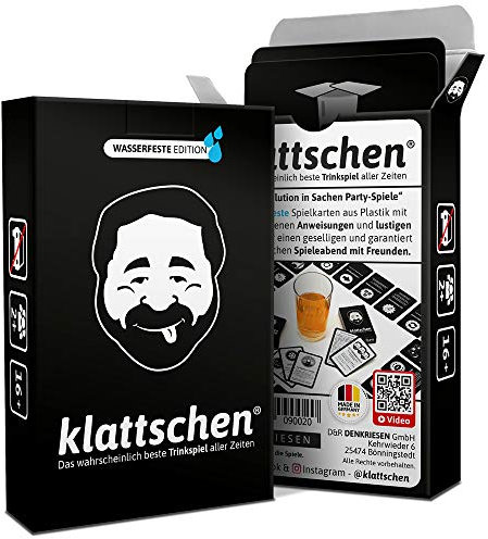 DENKRIESEN - klattschen® - Trinkspiel - Das wahrscheinlich Beste Trinkspiel Aller Zeiten | Partyspiel | Kartenspiel | Spieleabend | Saufspiel | Perfekt zum Jungesellenabschied