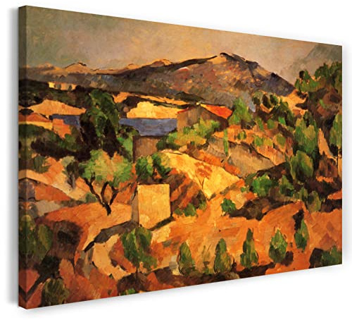 Printed Paintings Leinwand (80x60cm): Paul Cézanne - Berge in der Provence