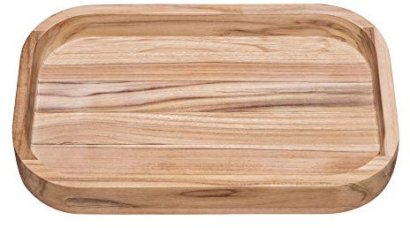 Tramontina Fuente Bandeja de Madera de Teca para servir - 40 x 25 cm - Churrasco Essencial