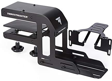 Thrustmaster TM Racing Clamp - Soporte Profesional Ajustable en Altura e Inclinación, Estructura de Acero para Escritorio, Fijación Estable para Cambio de Marchas y Freno de Mano, Negro