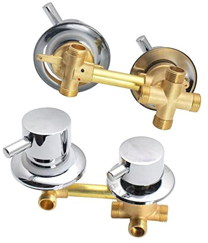 2/3/4/5 Voies Mitigeur Robinets De Douche, Laiton Douche Robinet Cabine With Cartouche Céramique, Mitigeur Cabine De Douche Entraxe 10 Cm/12,5 Cm/14,5Cm, G1/2 Thread 4-way-12-12.5cm