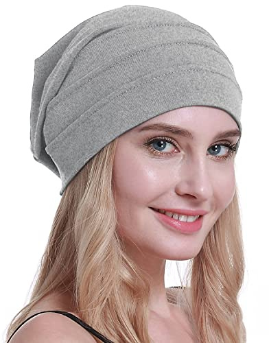 Osvyo - Berretto in cotone da donna per chemio in caso di cancro e perdita di capelli, imballaggio sigillato, Taglia unica