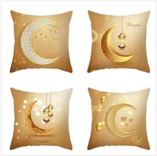 Kissenbezug 30x30cm 4er SetBoho Wohnzimmer Outdoor Deko, Schlafzimmer Zimmer Dekor Kissenhülle Kissenbezüge mit Verstecktem Reißverschluss, Couchkissen, Sofakissen Weinachten Religiöser Glaube