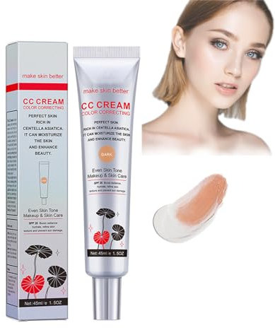 Mikabila Foundation (03)45M CC Cream, Crema Corretrice del Colore con Acido Ialuronico e SPF 25,Fondotinta CC Cream, Pelle Idratata Fino a 24h e Uniformata,Risultato Naturale,Magic CC Cream