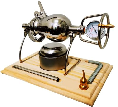 Vintage Mini Popcorn Machine, 230ML Popcorn Pressure Cooker, Open Fire Popcorn Maker, Hand Grain Popcorn Heating Slow Boost, Pressure Popcorn Make, for Family Gatherings Study Party